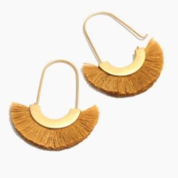 Madewell Jewelry - Madewell Arc Wire Fringe Earrings - Cumin